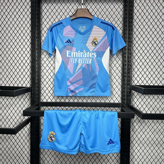 Real Madrid Goalkeeper Kids Kit 2024/25
