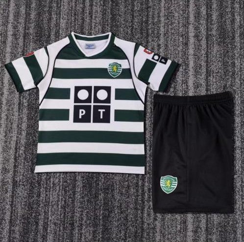 Kit Criança Retro - Sporting Principal 2002/2003