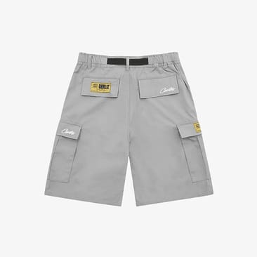 Corteiz Alcatraz Cargo Shorts Grey