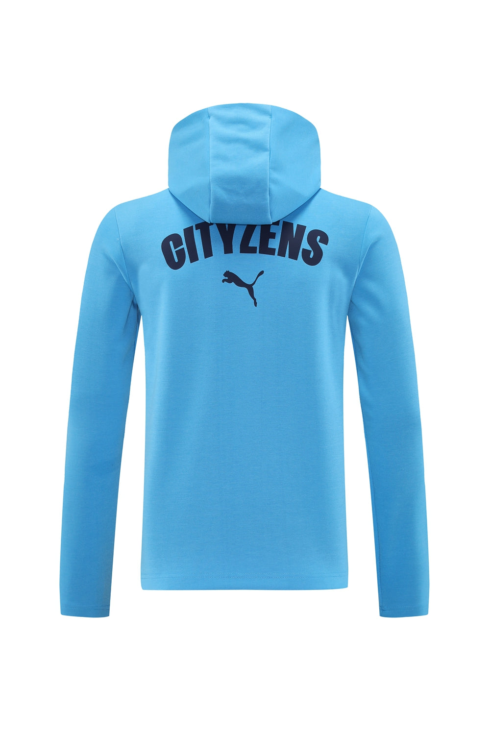 Hoodie Blue Full Zip Manchester City 2025