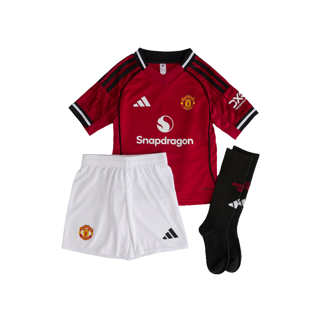 Kit Criança - Manchester United Principal 2025/26