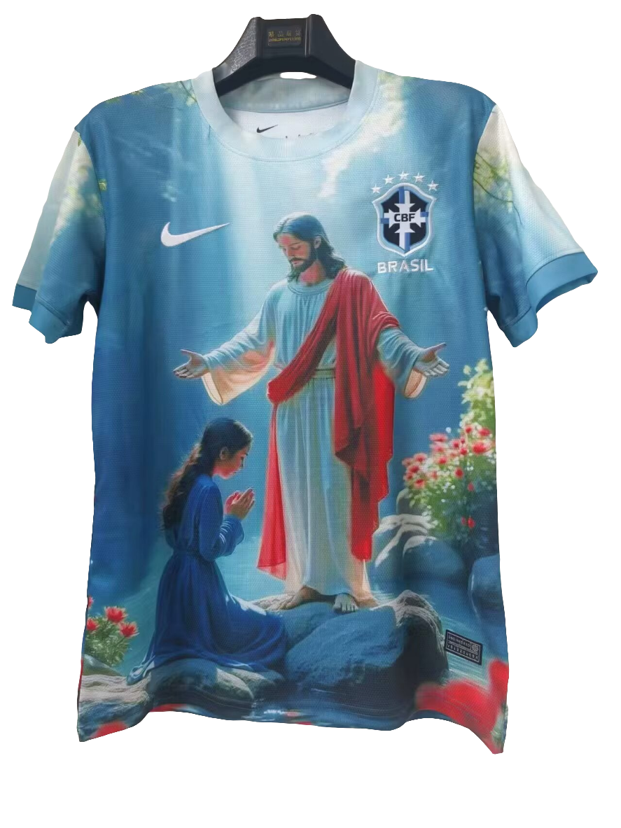 Camisola Brasil - Versão Jesus Cristo 2025/26