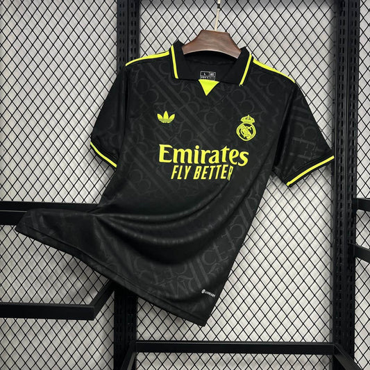 Real Madrid Shirt - Black and Neon 2024/25