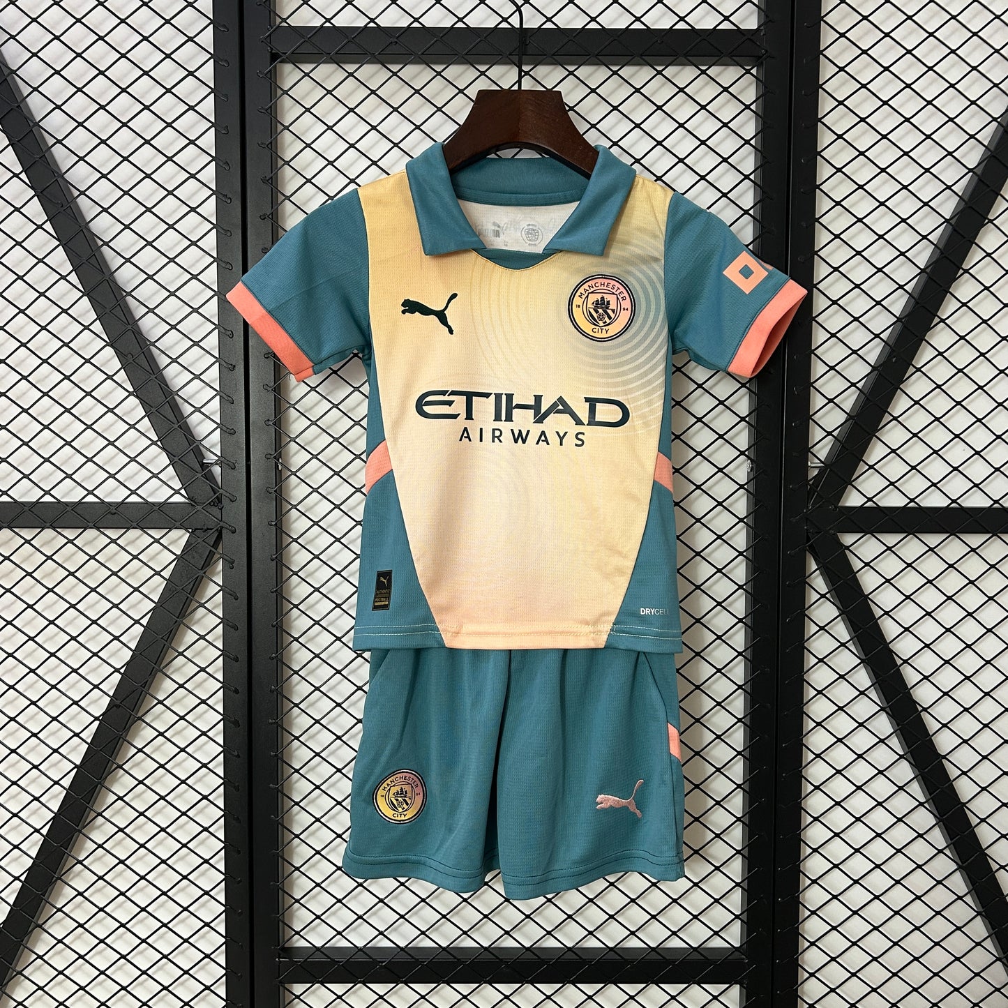 Equipación infantil - Manchester City Segunda 2024/25