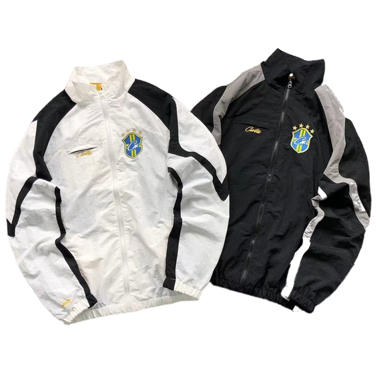Corteiz Coat x Brazil Black/White
