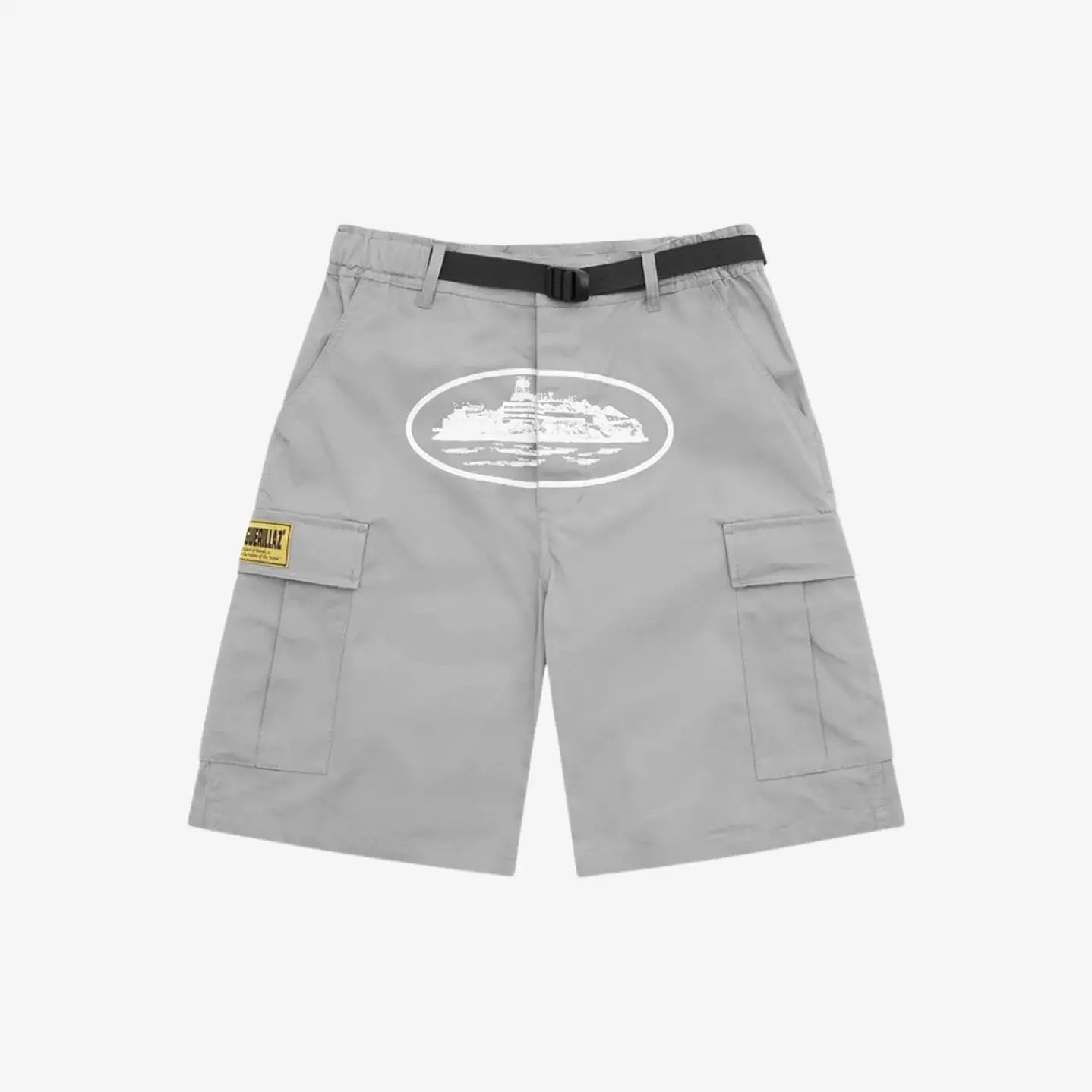Corteiz Alcatraz Cargo Shorts Grey
