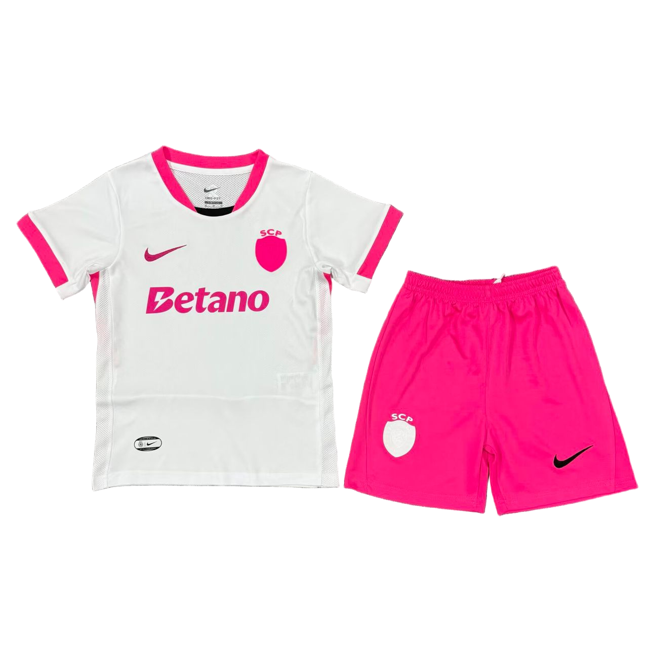 Kit Criança - Sporting Alternativa Pink 2025/26