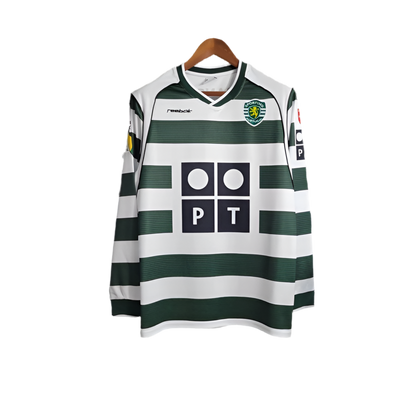Camisola Sporting - Principal 2002 Manga Comprida