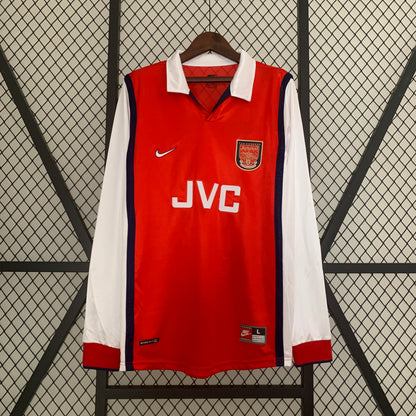 Camiseta Arsenal Primera 1998/1999 Manga Larga