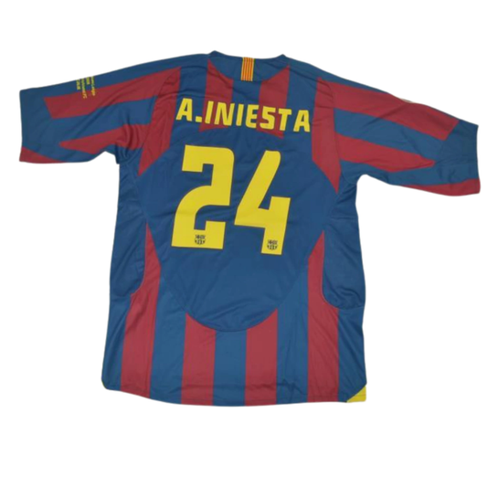 Camisola Barcelona - Principal 2005/06 "A. INIESTA"