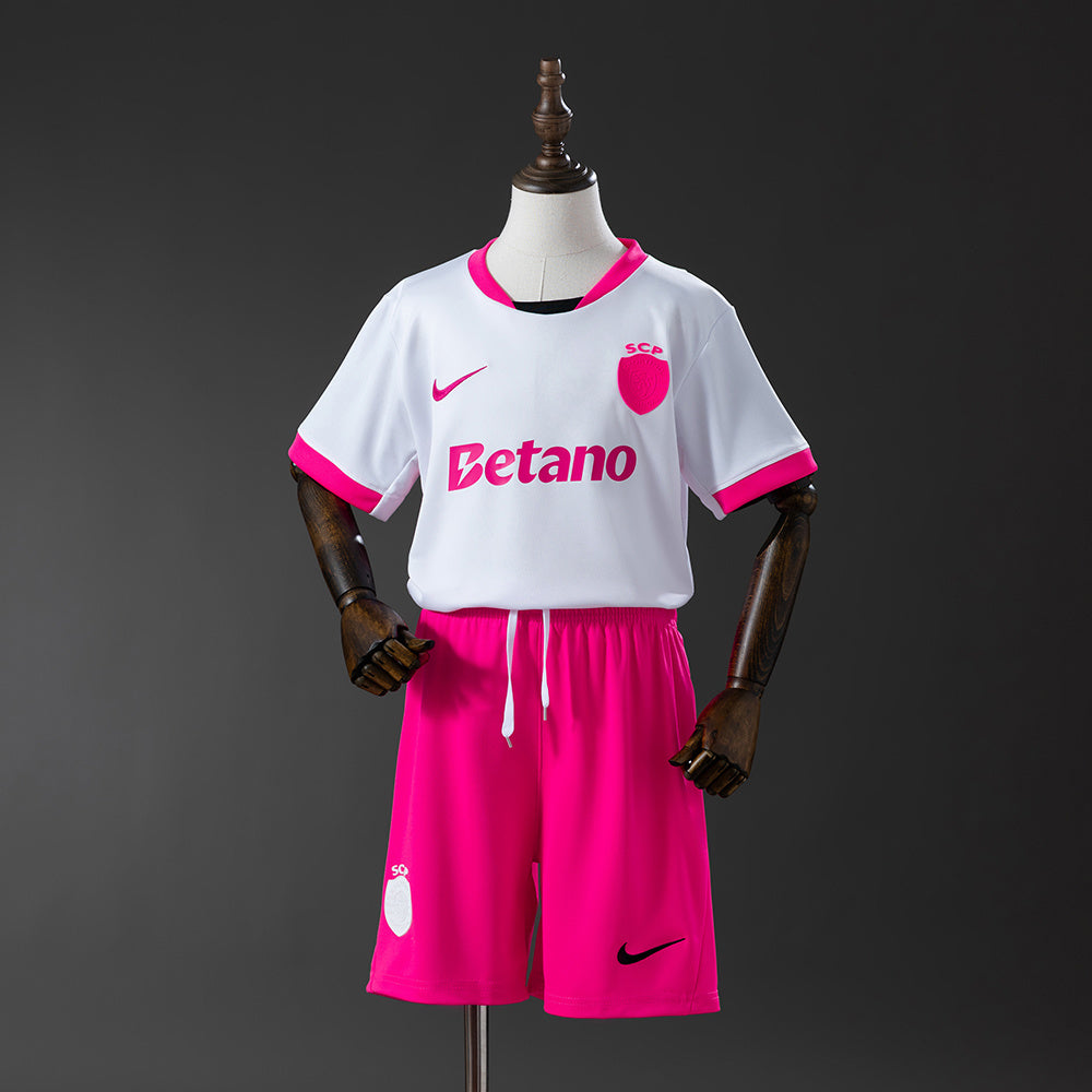 Kit Criança - Sporting Alternativa Pink 2025/26