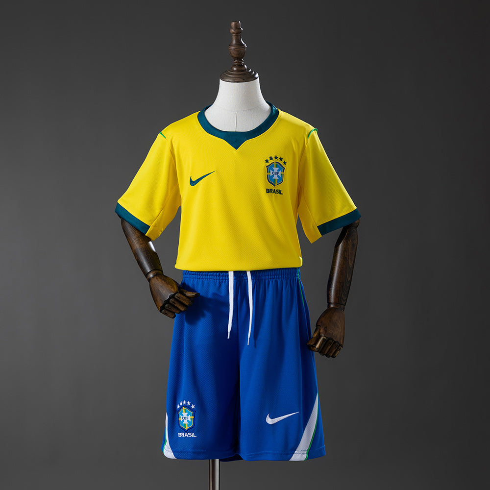 Kids Kit - Brazil Home 2024/25