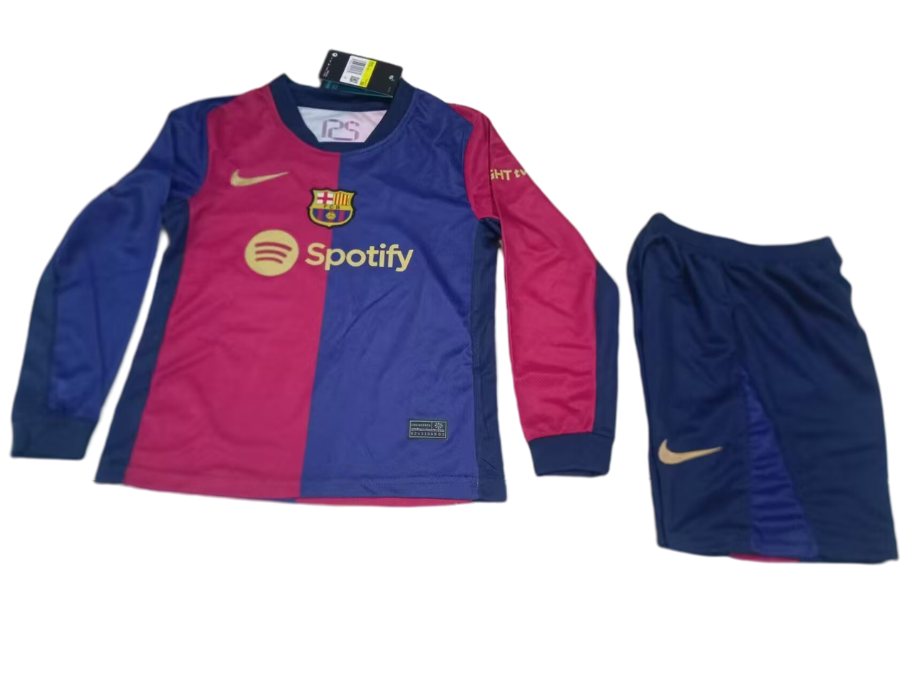 Kit Criança - Barcelona Home 2024/25 - Manga Comprida