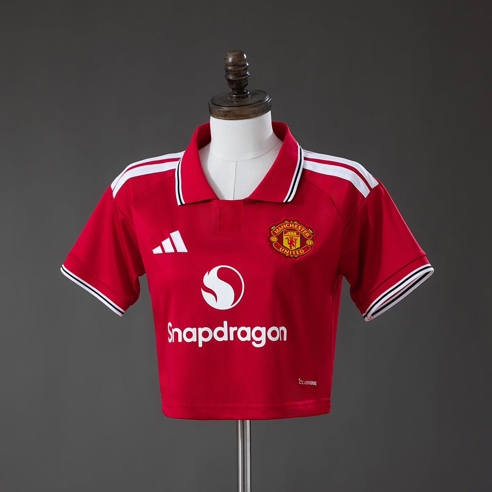 Croptop Mulher Manchester United - Principal 2026/2027