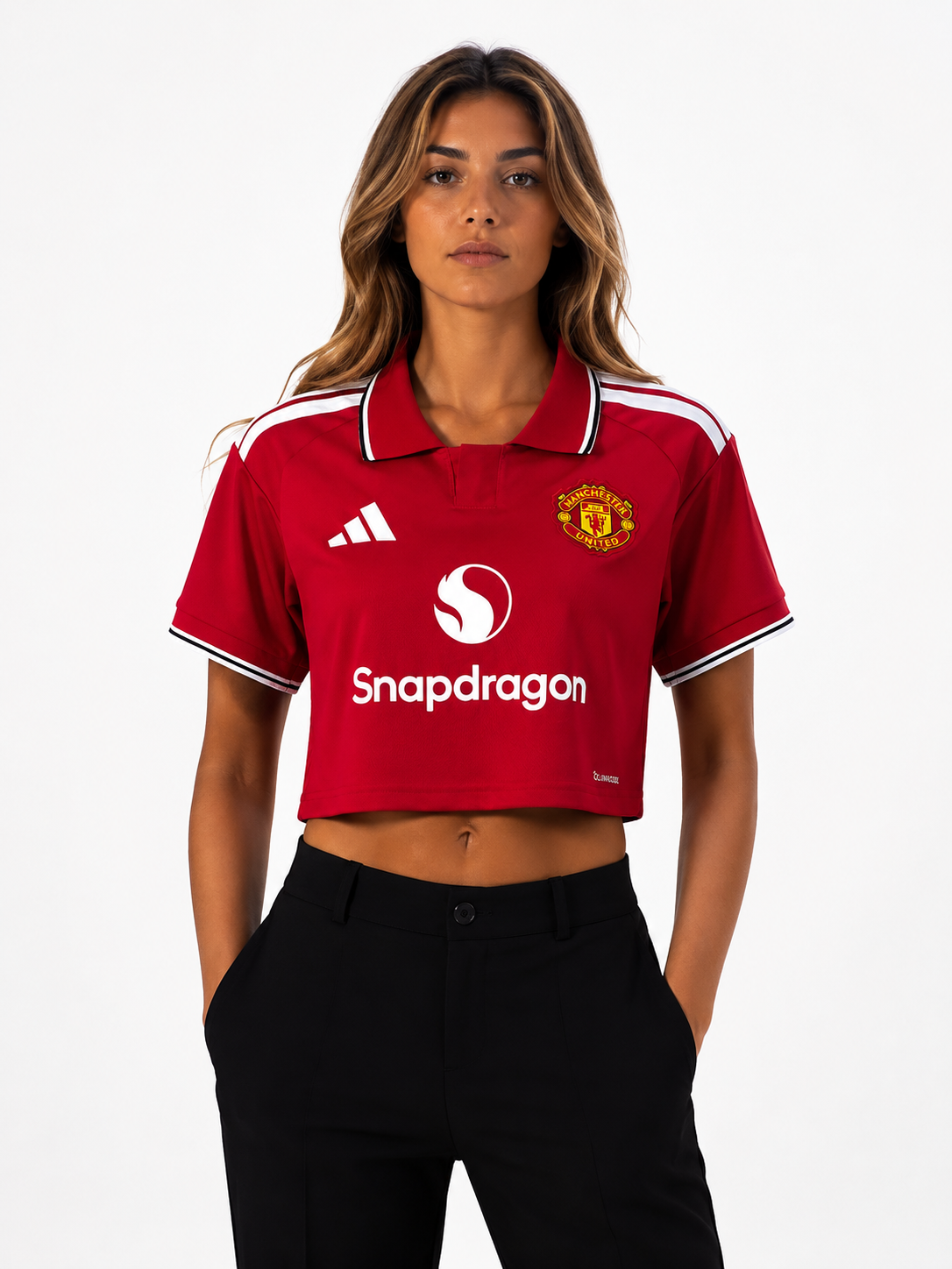 Croptop Mulher Manchester United - Principal 2026/2027