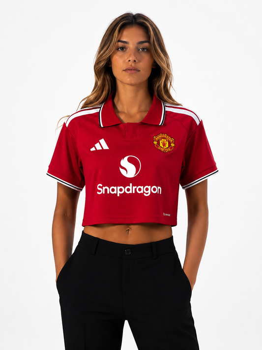 Croptop Mulher Manchester United - Principal 2026/2027