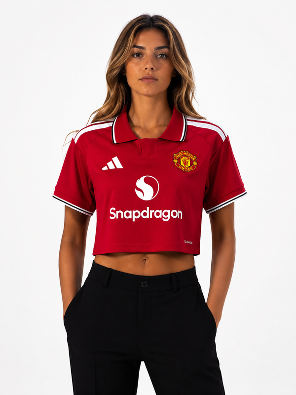 Croptop Mulher Manchester United - Principal 2026/2027