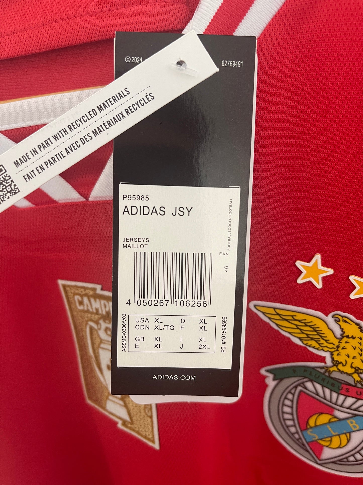 Camisola SL Benfica 23/24 - Entrega Imediata