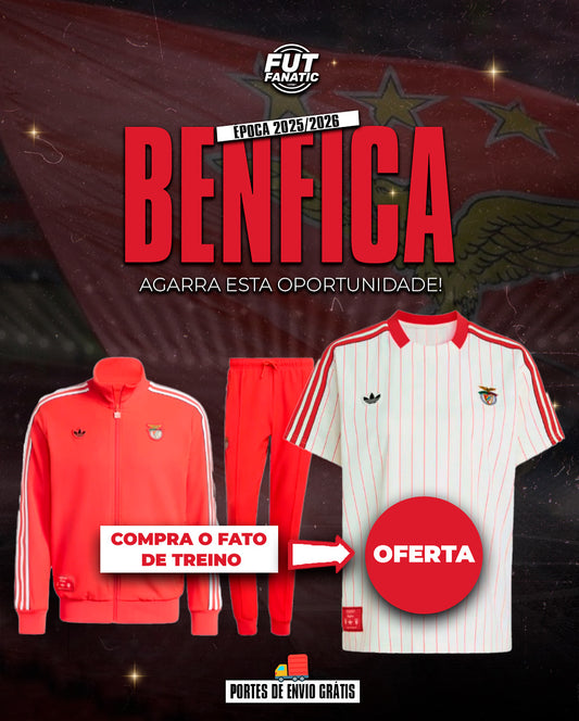 Fato de Treino Retro Benfica c/ Casaco 2025/2026