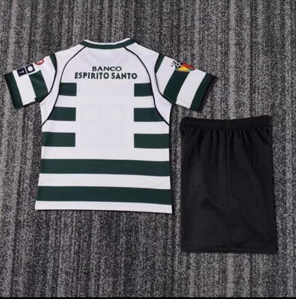 Equipación Retro Infantil - Sporting Home 2002/2003