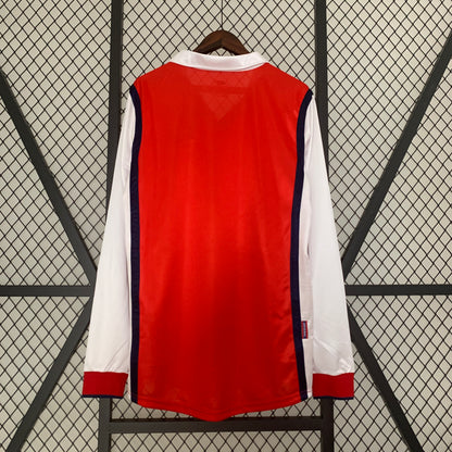 Camiseta Arsenal Primera 1998/1999 Manga Larga