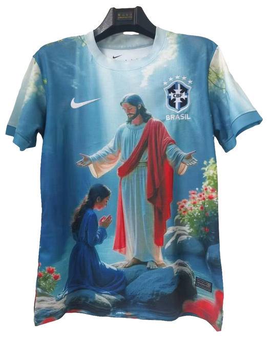 Camisola Brasil - Versão Jesus Cristo 2025/26