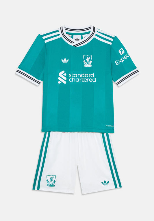 Kit Criança - Liverpool Terceiro 2025/26