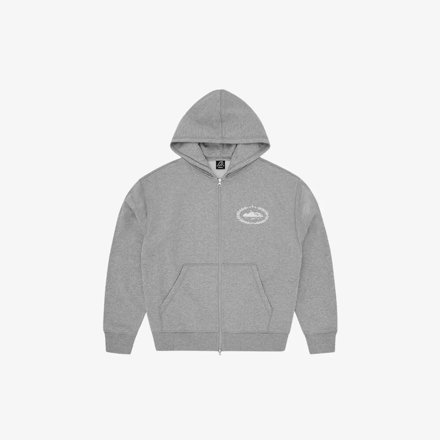 Corteiz Superior Royale Zip Hoodie Heather Grey