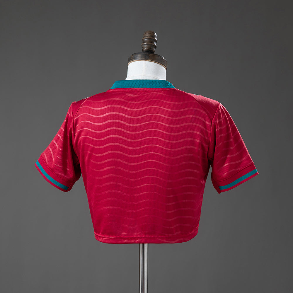 Camisola Principal Portugal - Croptop Feminino