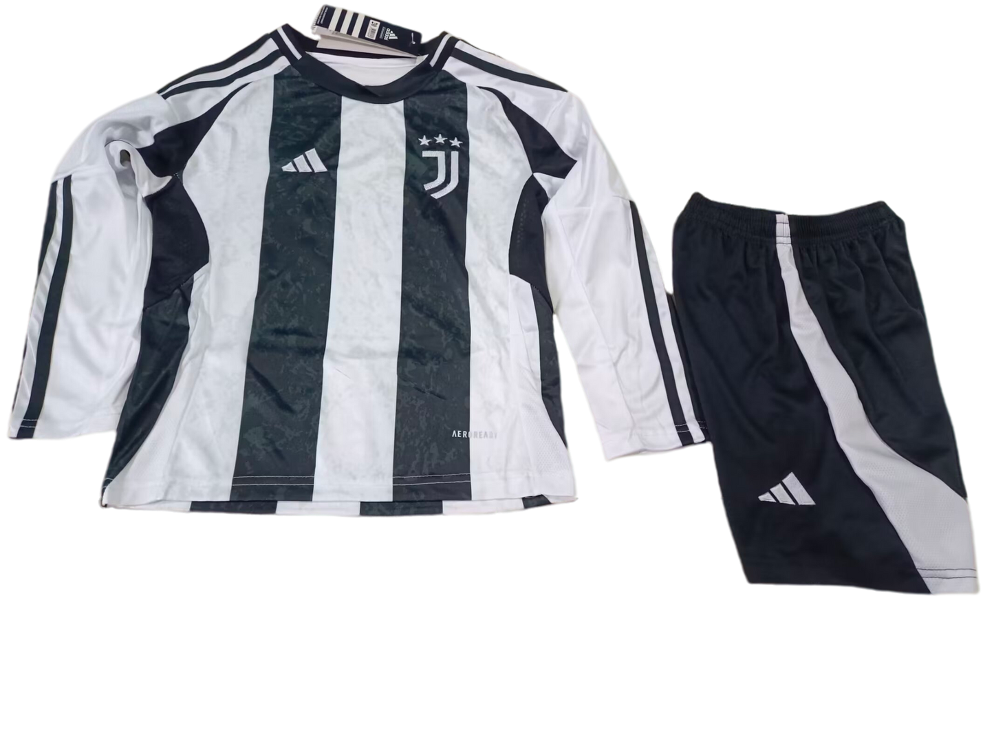 Kit Criança - Juventus Home 2024/25 - Manga Comprida