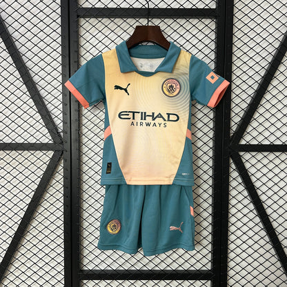 Equipación infantil - Manchester City Segunda 2024/25