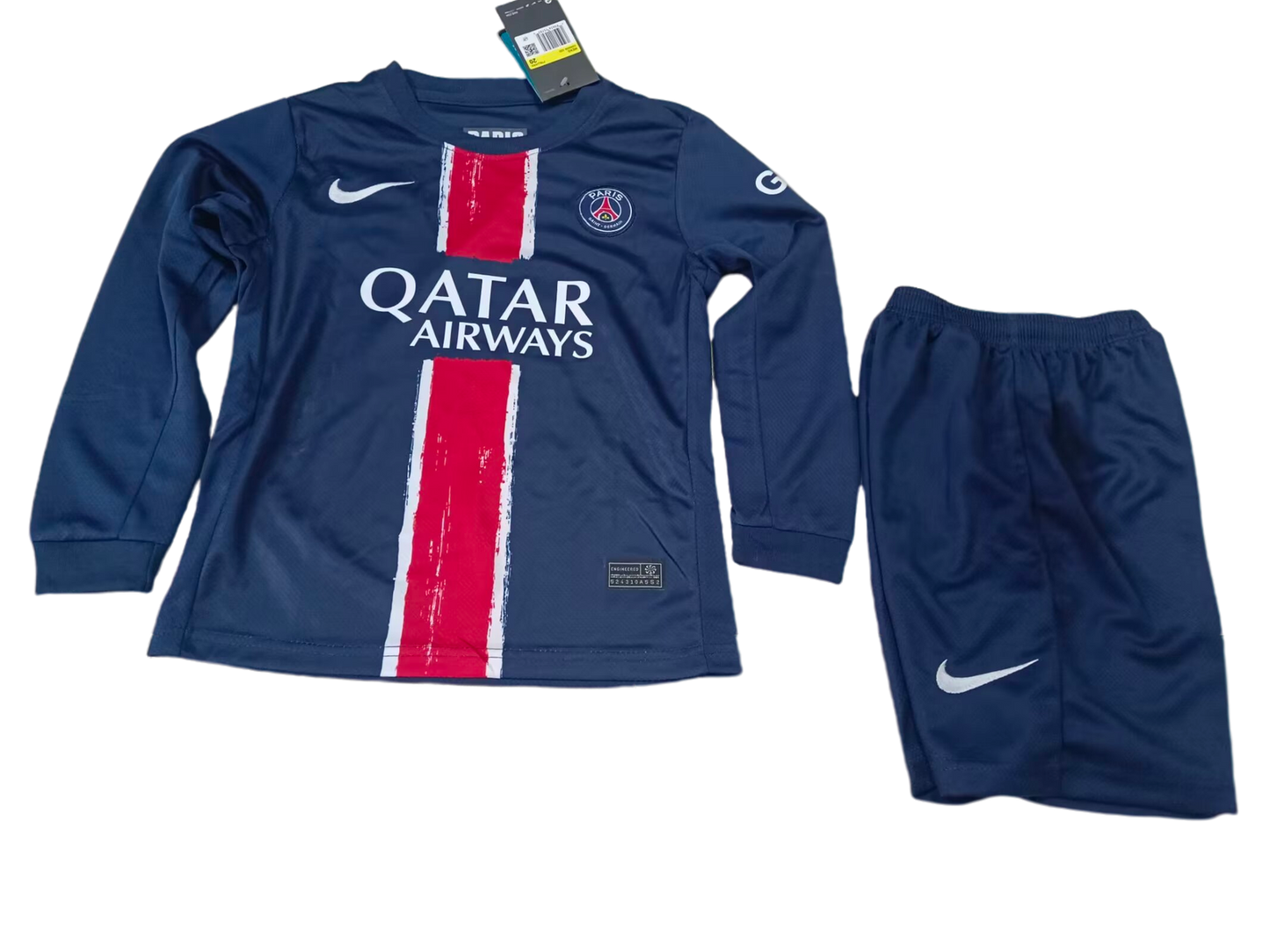 Kit Criança - PSG Home 2024/25 - Manga Comprida