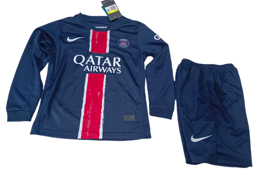 Kit Criança - PSG Home 2024/25 - Manga Comprida