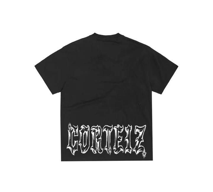 Corteiz GOTHIC TEE - BLACK