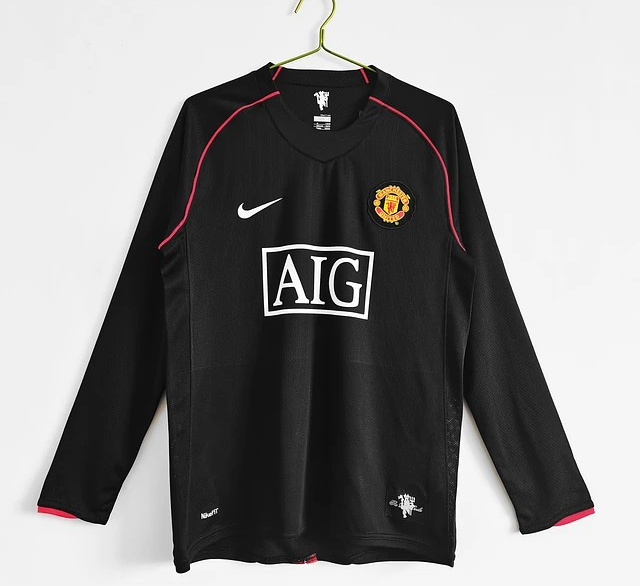 Camisola Manchester United - Away 2007/2008 Manga Comprida