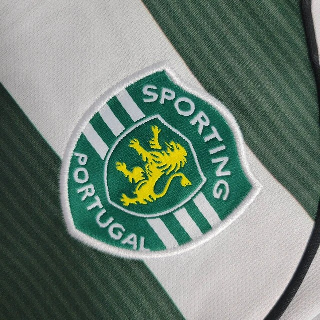 Camisola Sporting - Home 2002 Manga Comprida