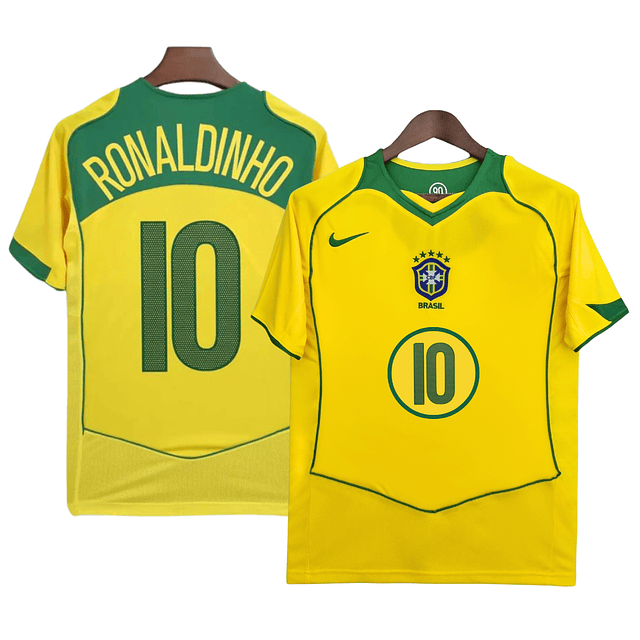 Camisola Brasil - Principal 2004/06 "RONALDINHO"