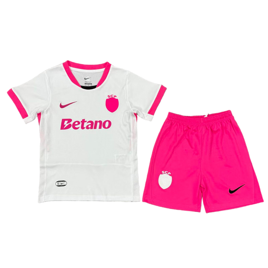 Kit Criança - Sporting Alternativa Pink 2025/26